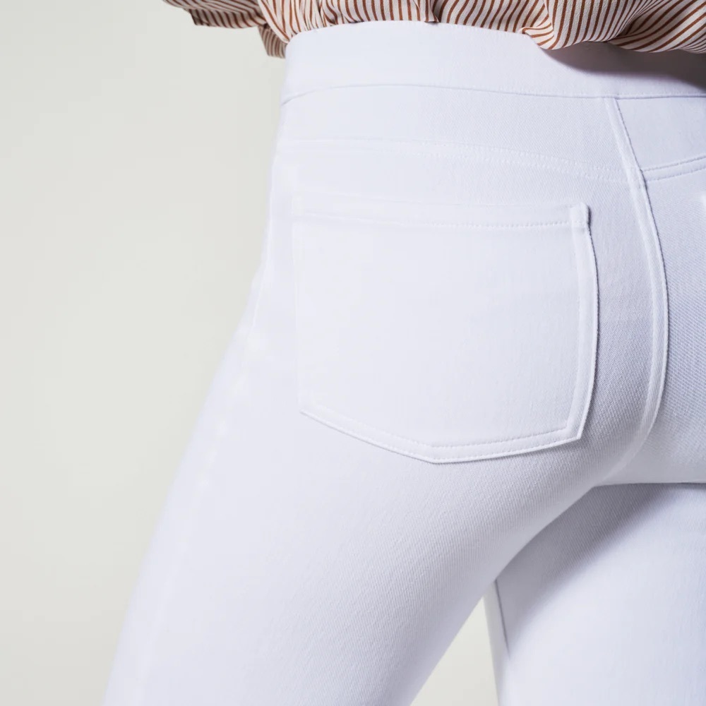 SPANX Jean-ish Ankle Leggings White Size XL Back Pockets NEW - Picture 14 of 14